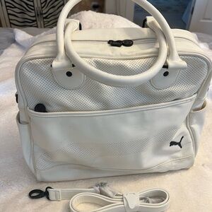 Puma White Fitness/Travel Bag